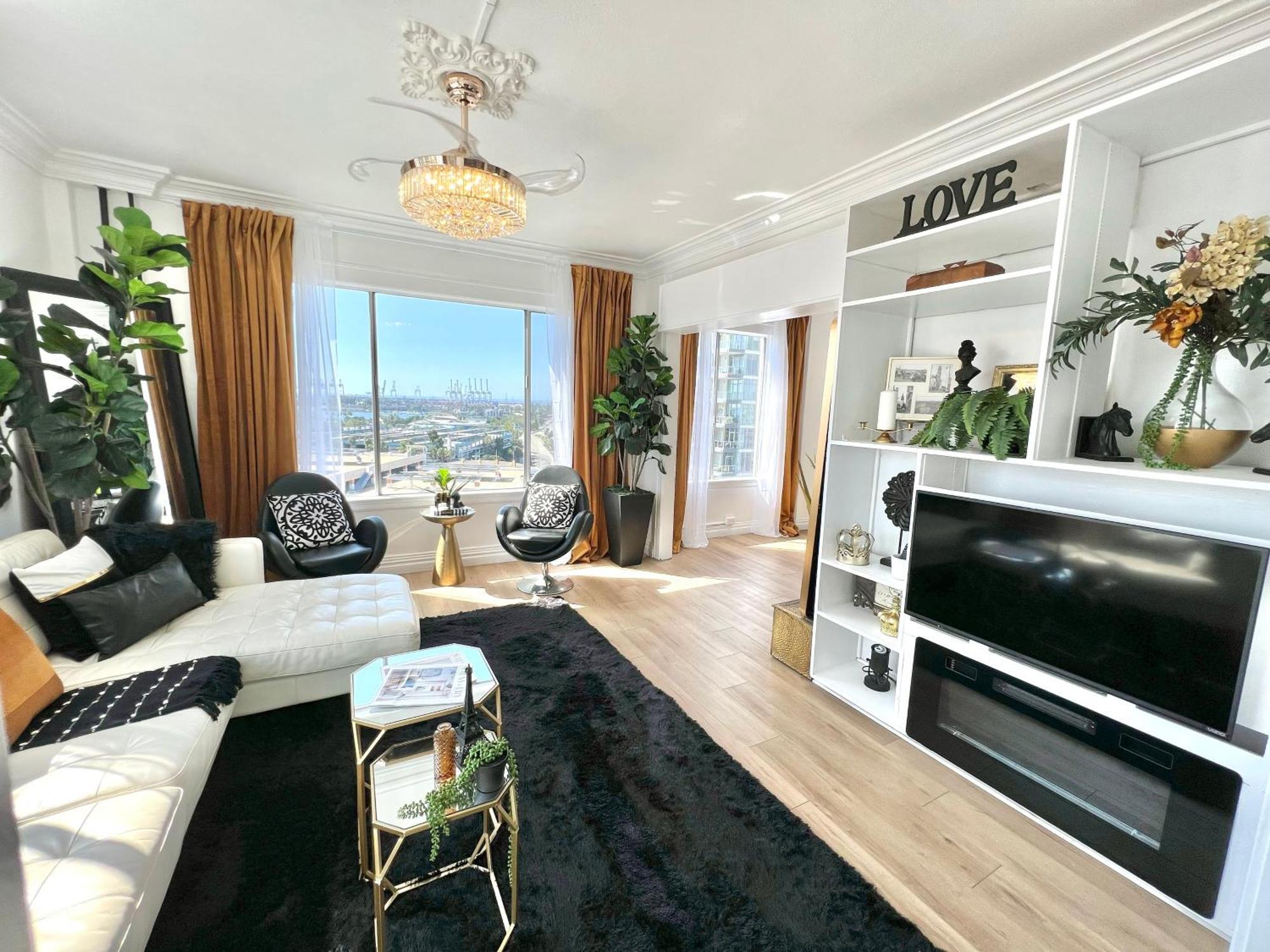 Your Penthouse Ocean View With City Lights And Queen Mary Too 长滩 外观 照片